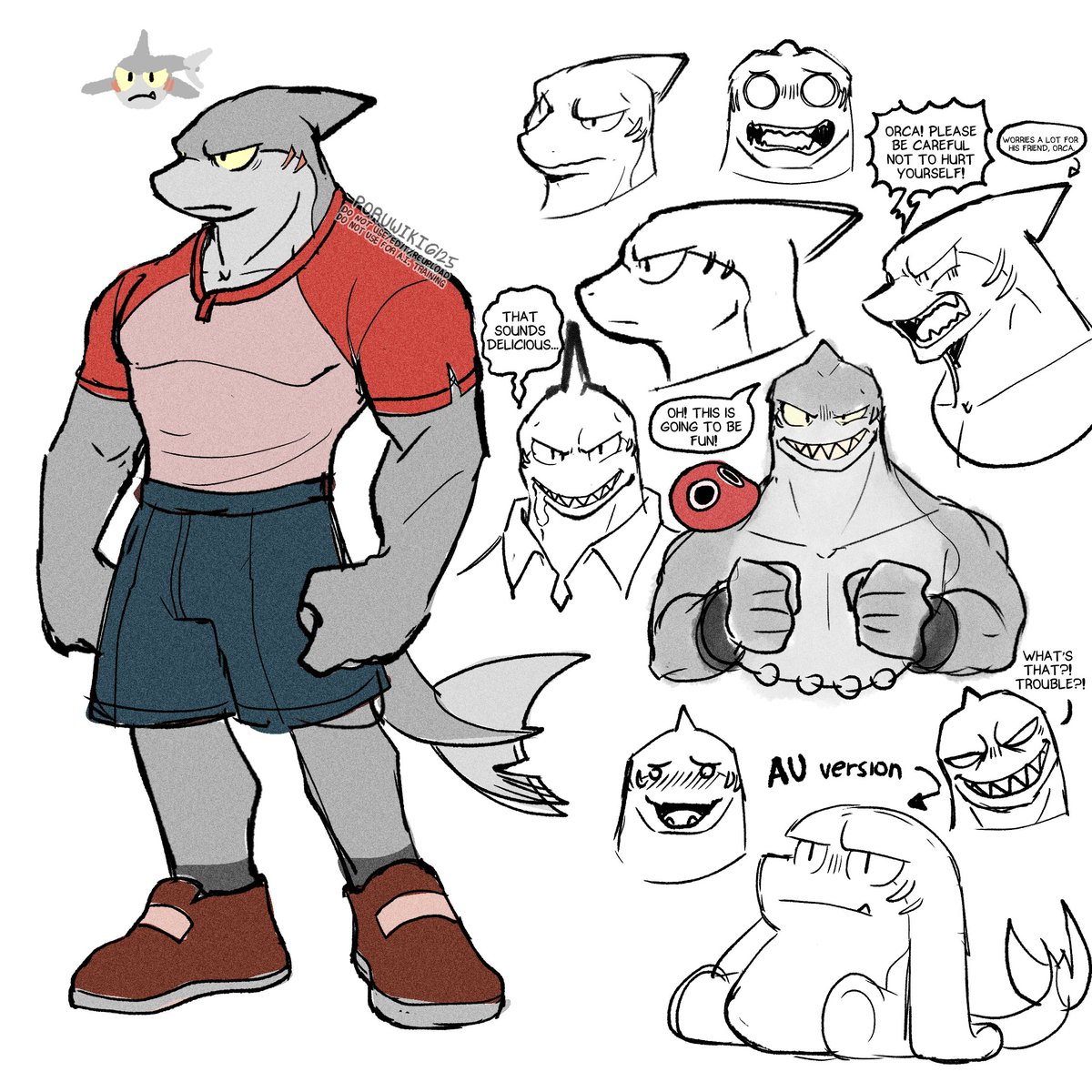 poruwiki's tweet photo. "Shark"
character doodle https://t.co/AnfDct6g1b