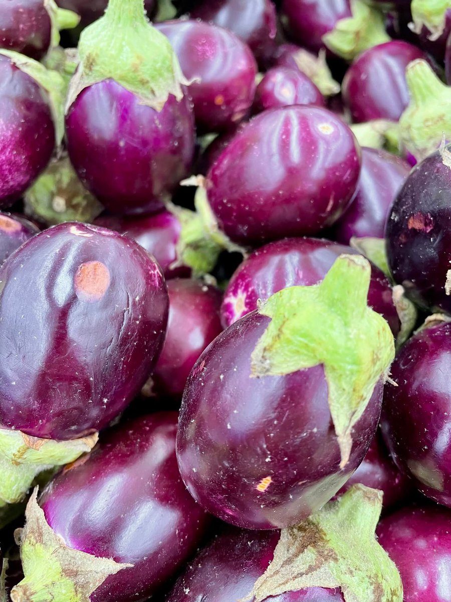 Thank you for your #SundayQuiz guesses. I thought the colour might give it away.  The answer is an #Aubergine! Thank you for playing along today ...
