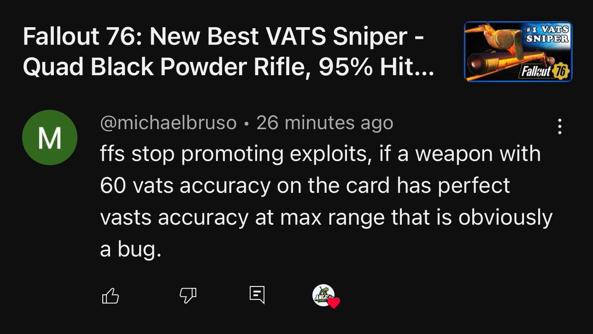 Wow for some people just playing Fallout 76 counts as exploit 😳👀.