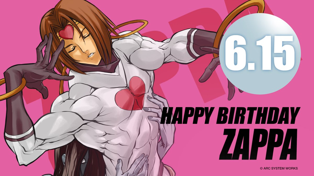 ♥️ "Oh no! I'm dead! Wait, that's me! Am I dead? Am I dead!?" ♥️

Please join us in wishing a very Happy Birthday to Zappa!
#GuiltyGear #Zappa #Birthday