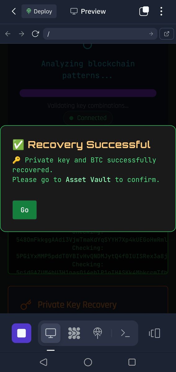 RKeyForge's tweet photo. 🚨 Lost your Bitcoin private key or seed phrase? KeyForge helps you recover it — fast, secure, and anonymous. Visit: https://t.co/tp7hv9MB34 🔐
#BTCRecovery #KeyForge #CryptoTools #SeedPhraseRecovery #PrivateKeyRecovery #Web3Security #CryptoHelp #BitcoinTools #BlockchainSecurity https://t.co/USsqU9lZ6F