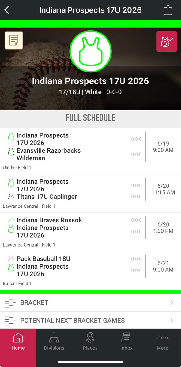 Indiana Prospects 17U 2026 tweet media