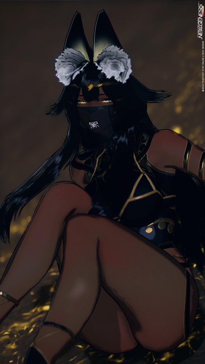 kraz_pso2's tweet image. おはよう月曜日
一度作ってみたかったバステト神