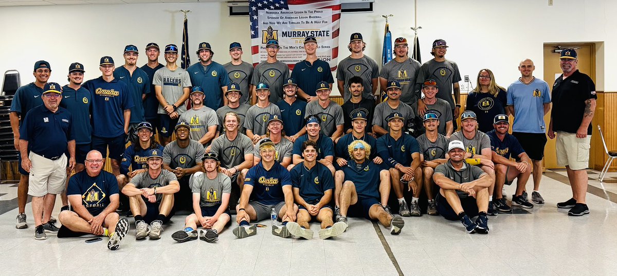 Murray State Baseball (@racersbaseball) on Twitter photo Thanks South Omaha Post 331 American Legion for a great lunch todayโผ๏ธ
#GoRacers ๐I <a href="/LegioninNE/">Nebraska American Legion</a> Thanks South Omaha Post 331 American Legion for a great lunch todayโผ๏ธ
#GoRacers ๐I <a href="/LegioninNE/">Nebraska American Legion</a>