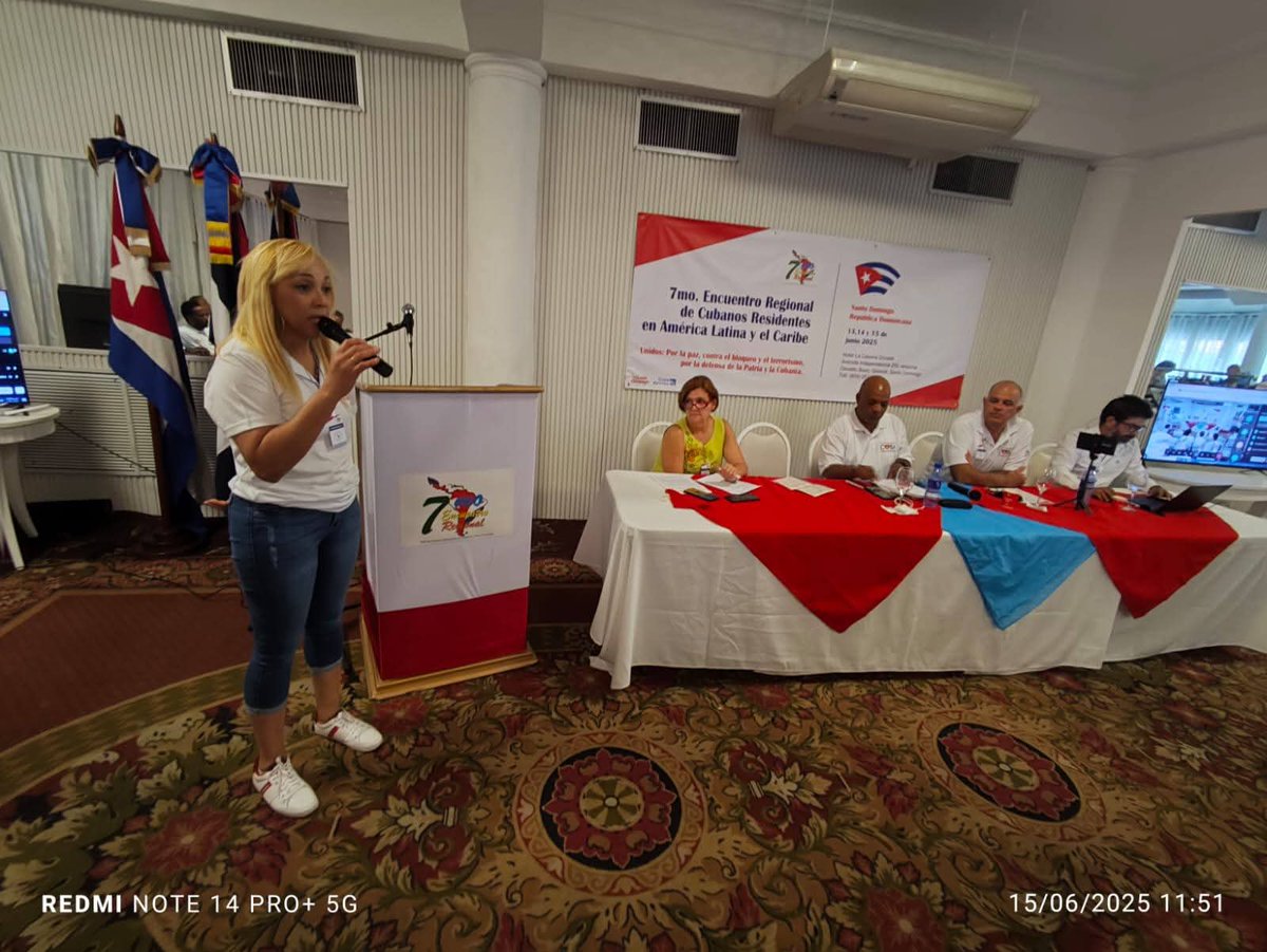 ConsulCuba_Urug's tweet image. En el 7mo Encuentro Regional de cubanos residentes en América Latina y el Caribe, tuvo lugar un espacio para intercambiar sobre las posibilidades de participación de los connacionales en el desarrollo económico y social de la Isla.
#JuntosXCuba 🇨🇺
#TumbaElBloqueo