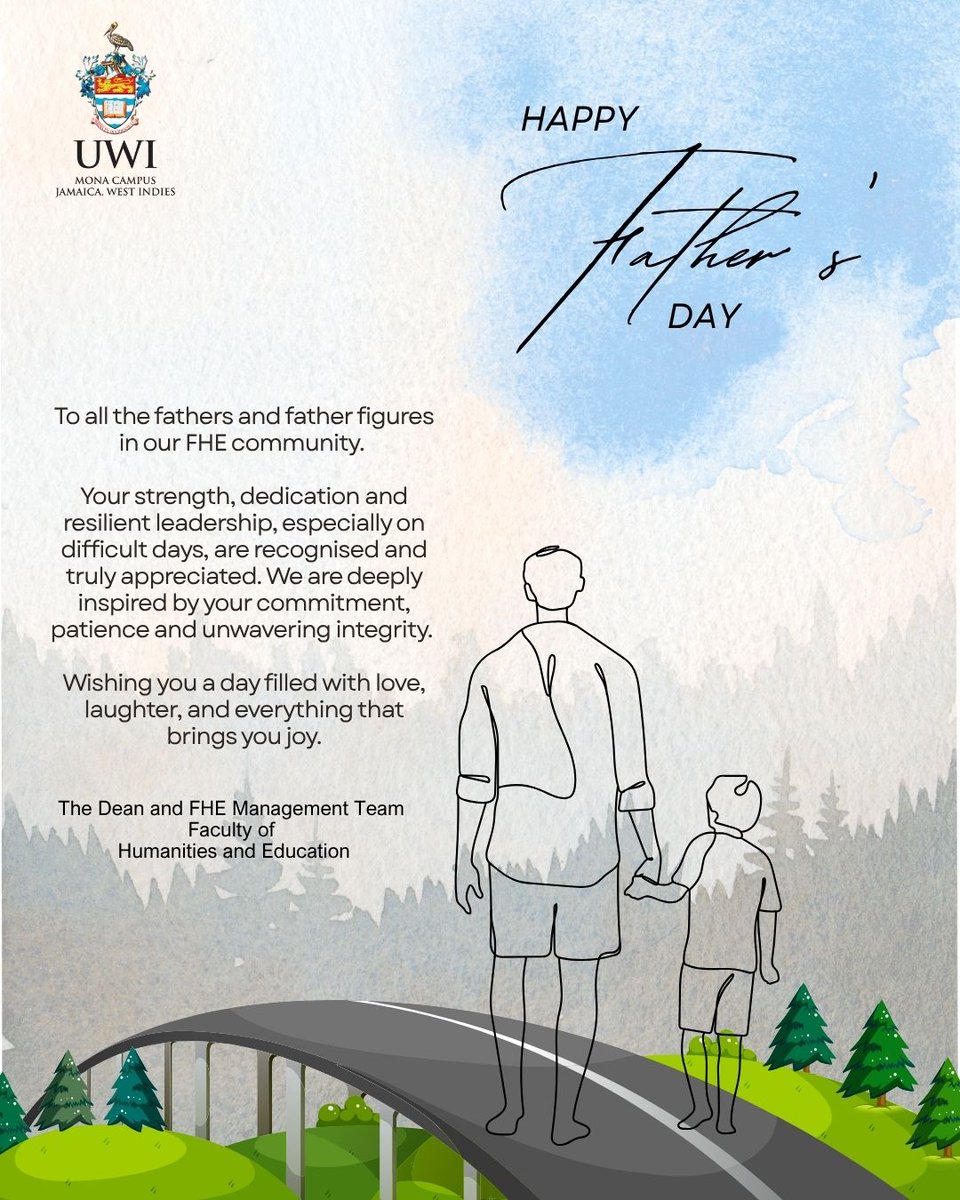 Happy Father's Day to all our fathers and father figures. Wishing you a day filled with love, laughter and everything that brings you joy.