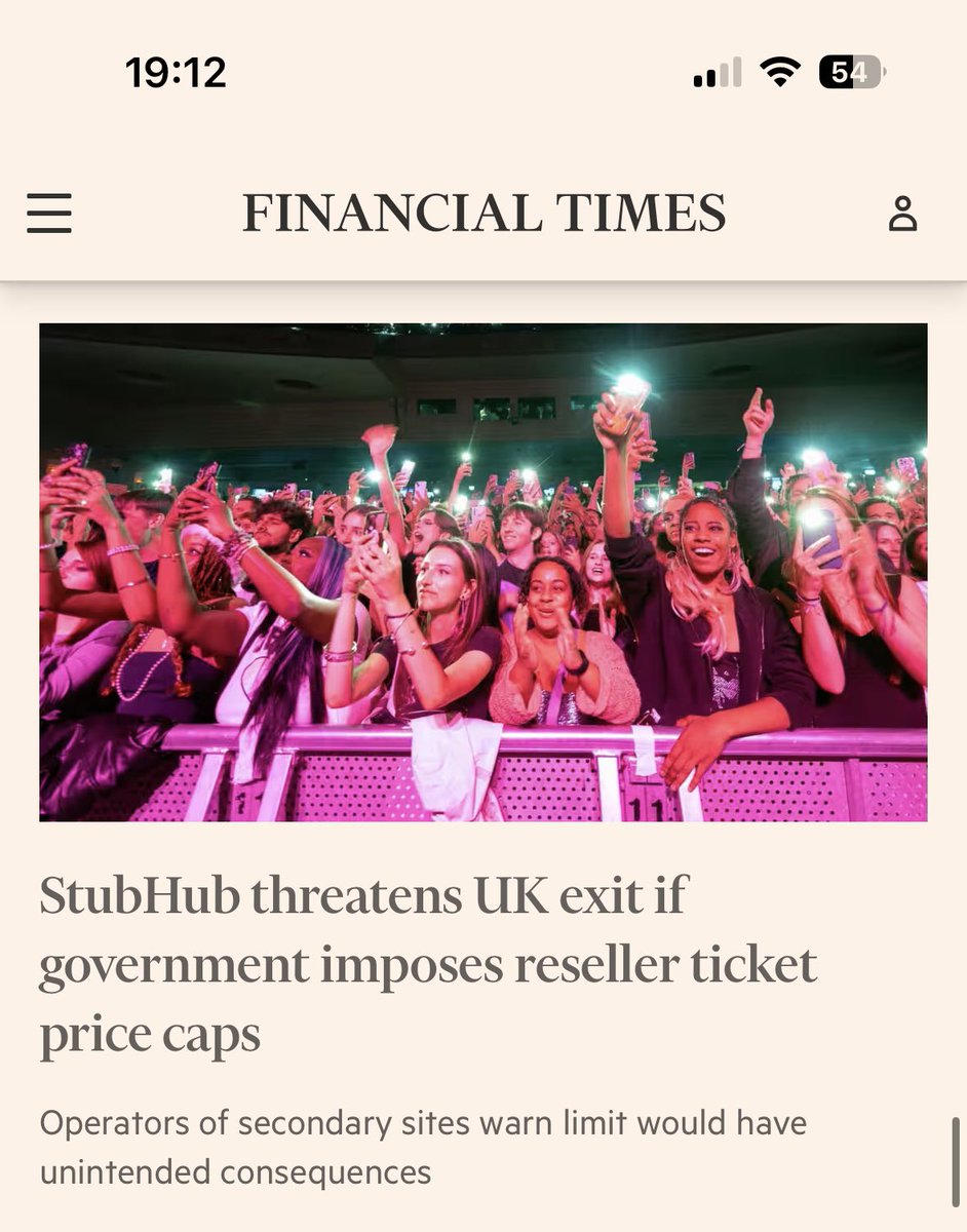 Excellent news #StubHub F*** O** and don’t come back 👍🏿