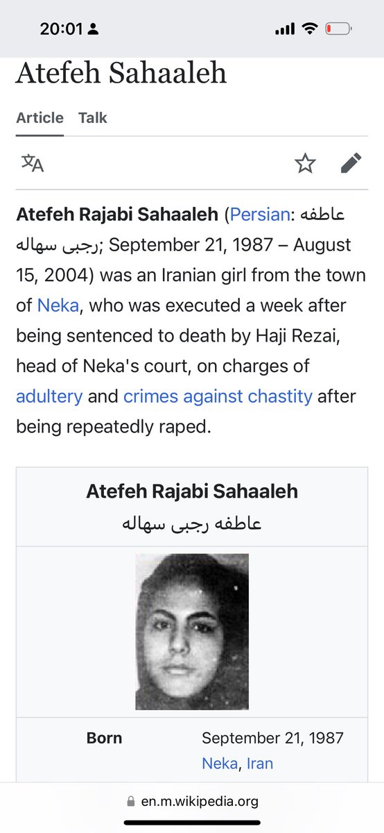 LeHoax's tweet image. The mental gymnastics of the #leftards in Europe/USA who support the regime in #Iran is mind blowing. Death penalty for adultery for a 16 years old girl because she was raped is what you support