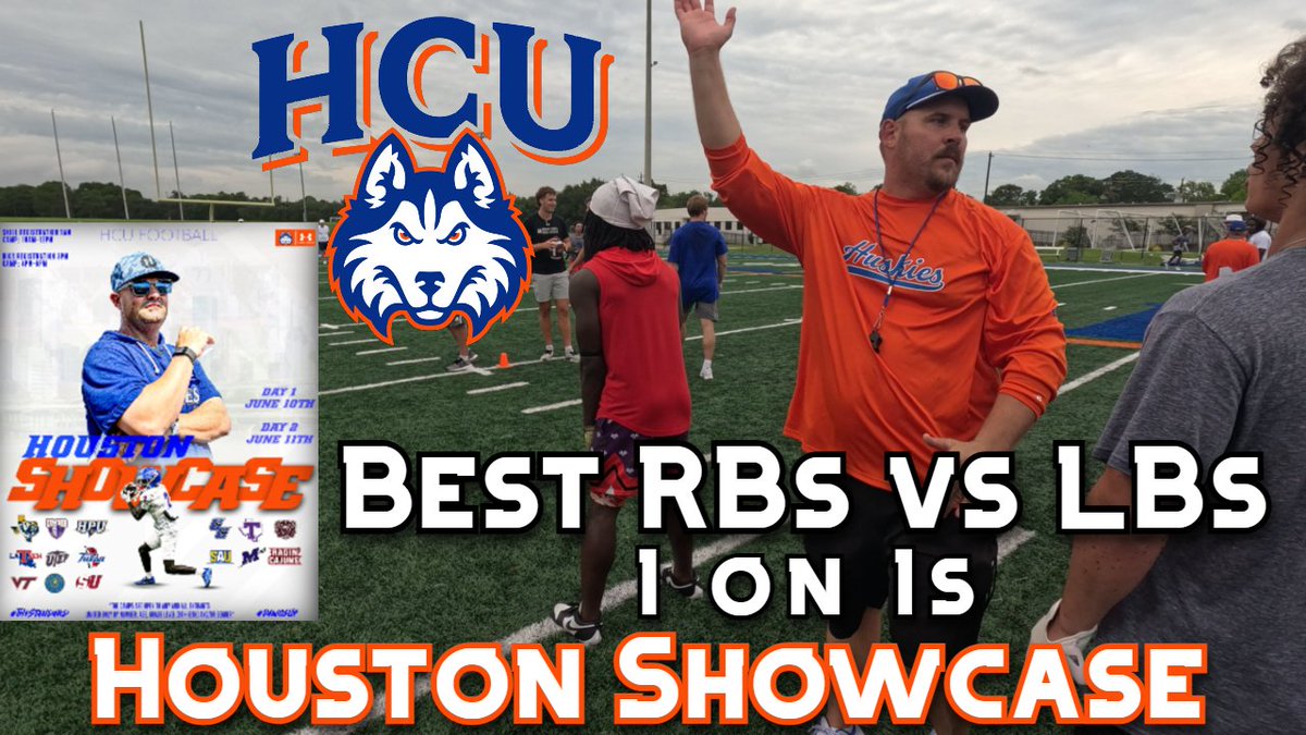 RECRUITING MASTER LIST (@recruiting_list) on Twitter photo RBs vs LBs
1v1s at <a href="/HCUFootball/">HCU Football</a> Houston Showcase 2025
📽️youtu.be/_7qRj6vC33w
HUGE THANKS to <a href="/HCUCoachBachtel/">Coach Jason Bachtel</a> for allowing us to Film & Show Off this NEW SHOWCASE‼️
Special Thanks to Coach Dunham & Coach Hinshaw for providing valuable coaching and insight for these RBs vs LBs
1v1s at <a href="/HCUFootball/">HCU Football</a> Houston Showcase 2025
📽️youtu.be/_7qRj6vC33w
HUGE THANKS to <a href="/HCUCoachBachtel/">Coach Jason Bachtel</a> for allowing us to Film & Show Off this NEW SHOWCASE‼️
Special Thanks to Coach Dunham & Coach Hinshaw for providing valuable coaching and insight for these