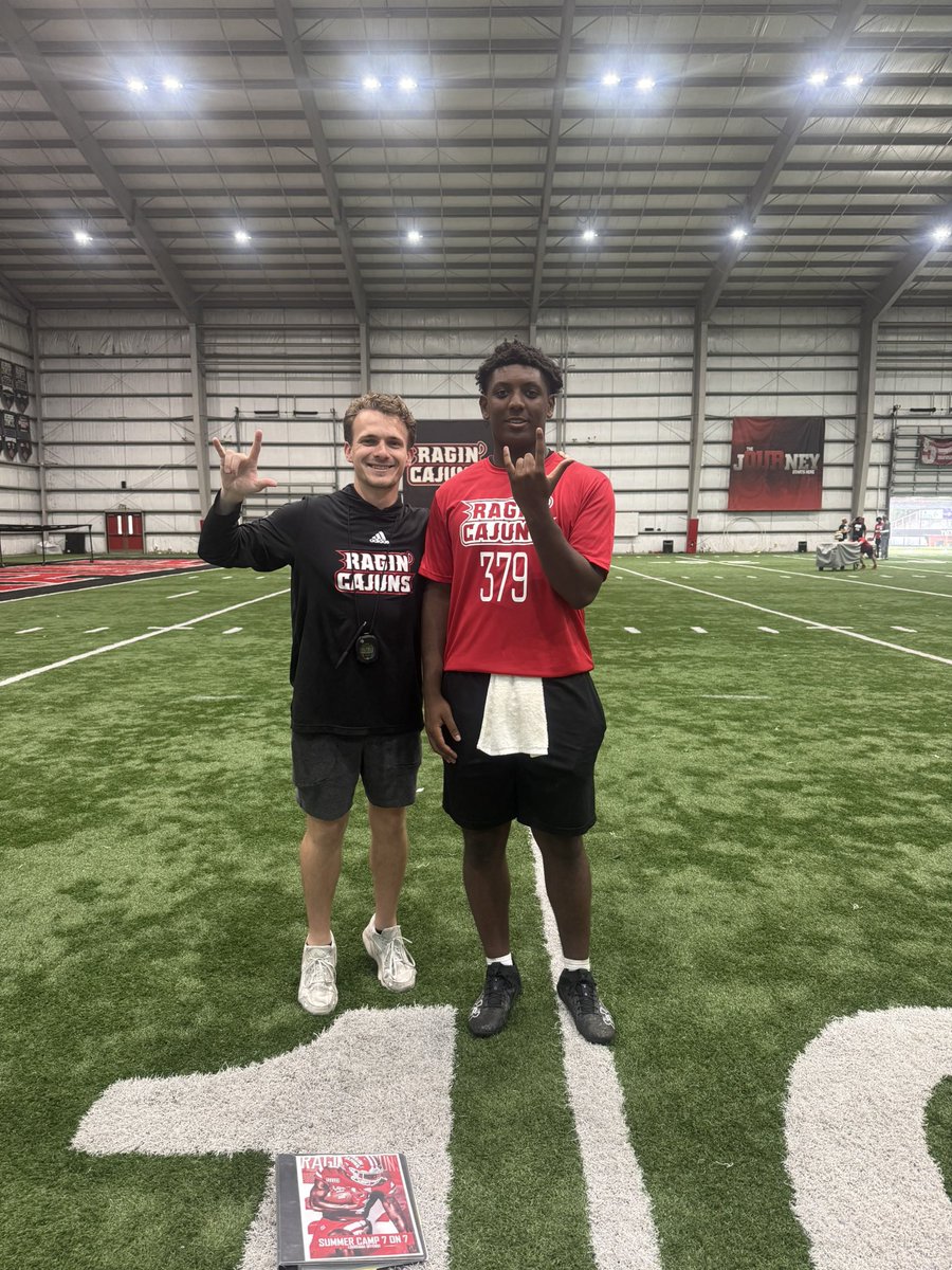 JaCori_Platt2's tweet image. Had a great day at ULL camp yesterday @CoachCadeUL @CentralRecruit_