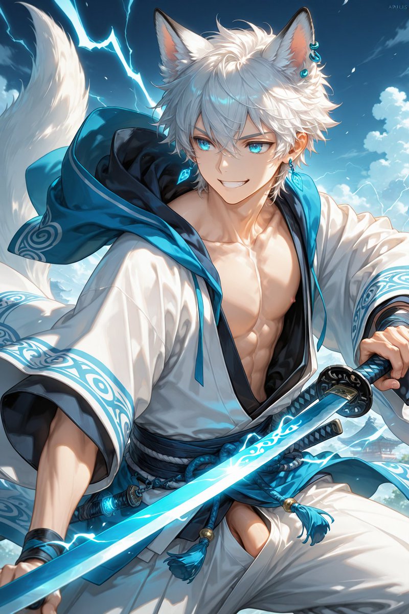 DantaFing's tweet photo. Dantalion won't hesitate to use his sword !

Dantalion | Original Character 

#OC #AIイケメン部 #NSFW #gay #yaoi https://t.co/qt2BzotXTD