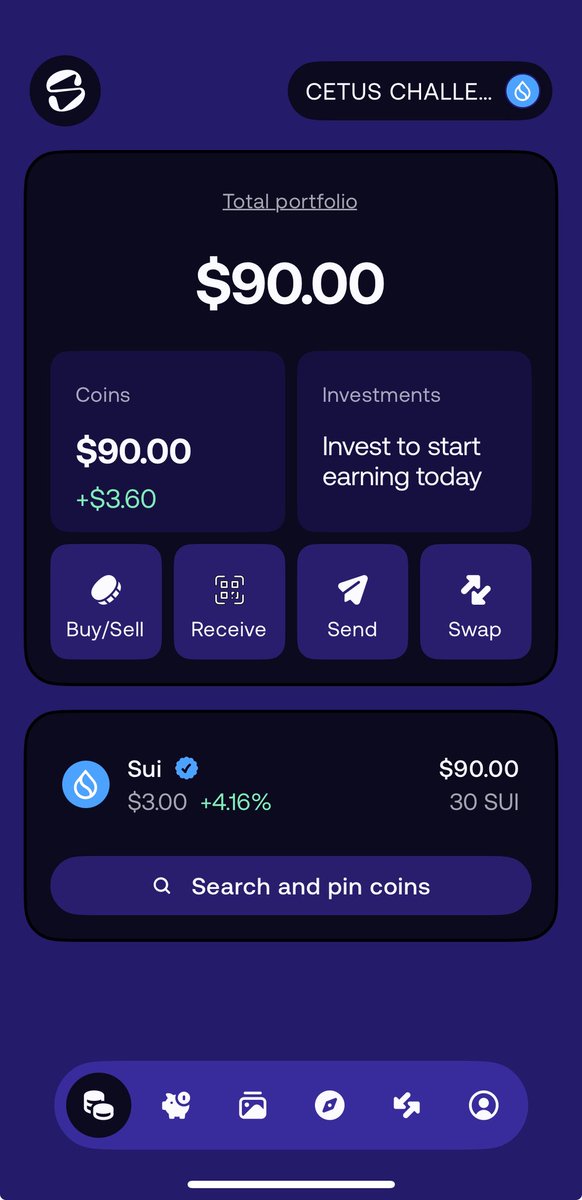 Just received this from <a href="/CetusProtocol/">Cetus🐳</a> for the #Cetus100x challenge starting in a few hours. 

Taking this from 30SUI to 3k SUI will be a tough one but let’s see how far we go.

Pumped up!! 🔥