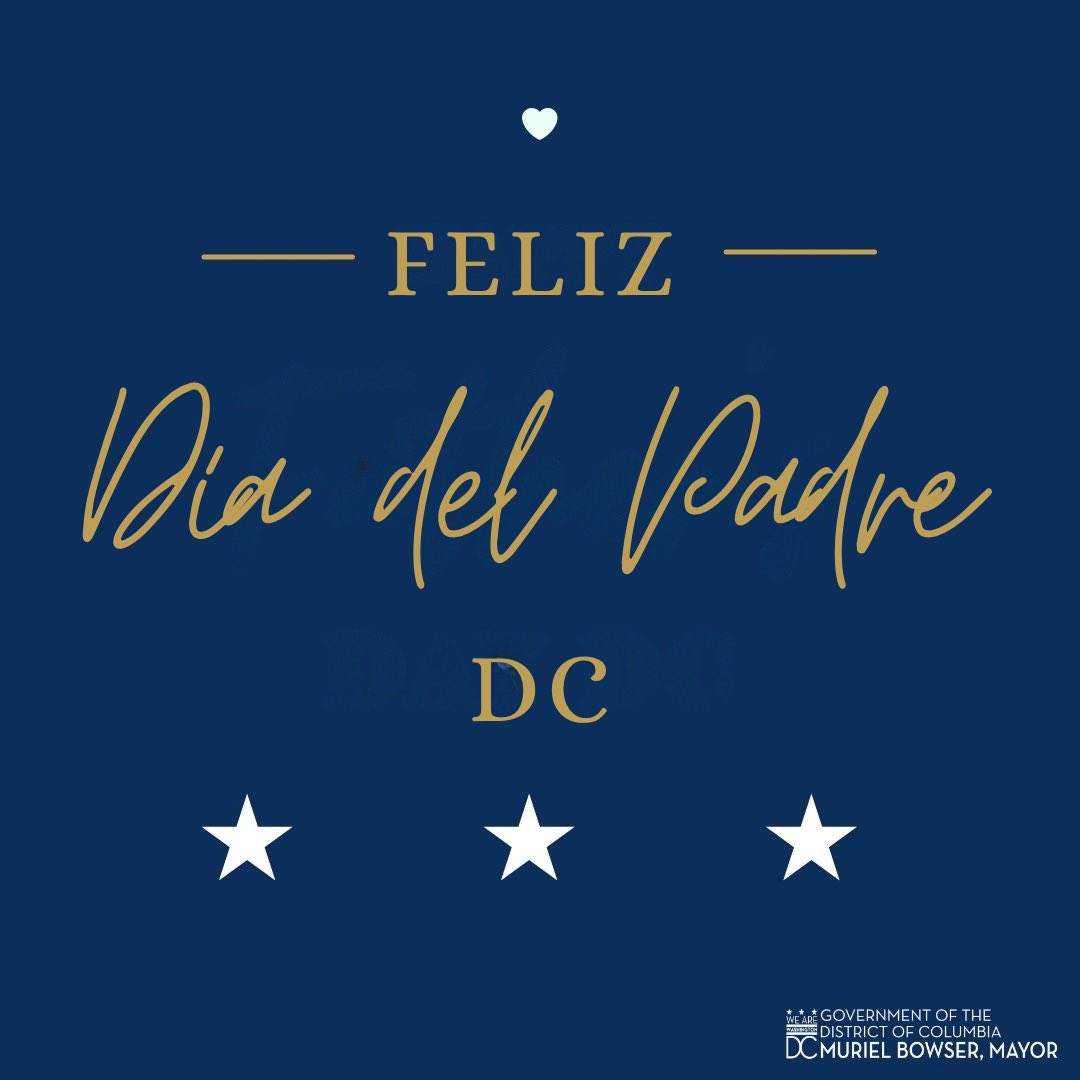 Mayor's Office on Latino Affairs (@oladcgov) on Twitter photo “Hoy celebramos a todos los papás y figuras paternas que ayudan a formar el futuro de DC. Su amor, guía y valores inspiran a las nuevas generaciones y hacen que nuestra ciudad siga avanzando.
¡Feliz Día del Padre, DC!” - Alcaldesa Muriel Bowser <a href="/MayorBowser/">Mayor Muriel Bowser</a> “Hoy celebramos a todos los papás y figuras paternas que ayudan a formar el futuro de DC. Su amor, guía y valores inspiran a las nuevas generaciones y hacen que nuestra ciudad siga avanzando.
¡Feliz Día del Padre, DC!” - Alcaldesa Muriel Bowser <a href="/MayorBowser/">Mayor Muriel Bowser</a>