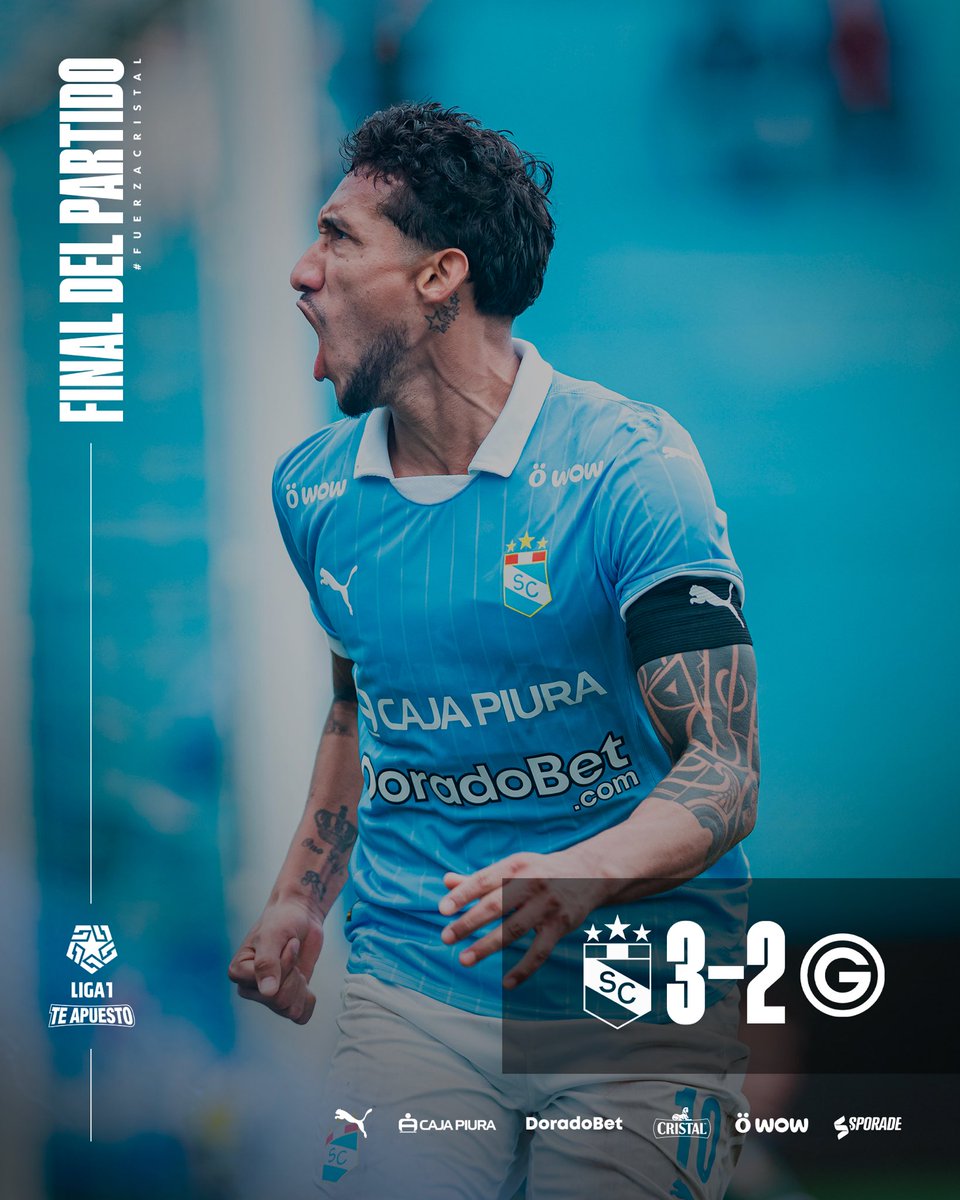🔚 𝗙𝗜𝗡𝗔𝗟 𝗗𝗘𝗟 𝗣𝗔𝗥𝗧𝗜𝗗𝗢 𝗘𝗡 𝗘𝗟 𝗚𝗔𝗟𝗟𝗔𝗥𝗗𝗢.

¡Los 3 puntos se quedan en casa! 🏟️💪

#FuerzaCristal