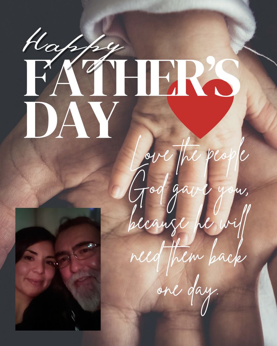 Happy Father’s Day to my Daddy, I miss you tremendously , we will celebrate today knowing that God needed you more in heaven than on earth and you are healed and whole! Love you forever 
❤️🌸