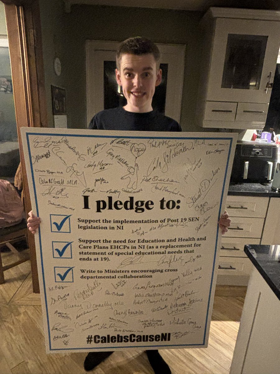 CalebsCauseNI's tweet image. Huge day for #CalebsCauseNI tomorrow. We find out YES or NO. Ministerial Statement will be issued in the afternoon. It’s the start of #LearningDisabilityWeek. I will update when I can. Thank you all 💙 @moneillsf @little_pengelly @CArchibald_SF @mikenesbittni @paulgivan