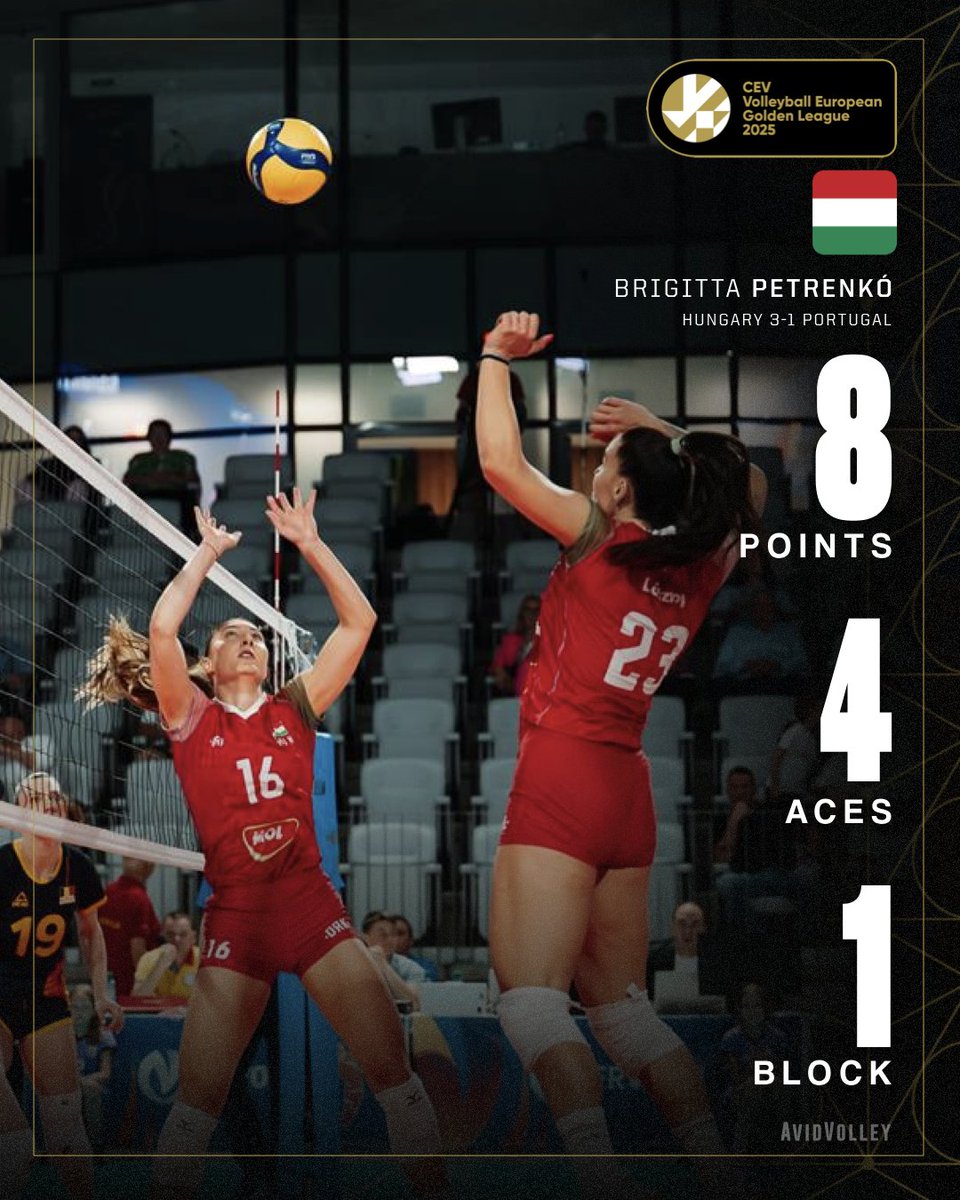 Into the Final Four 🔥

Brigitta Petrenko helps Hungary earn their place in the CEV Golden League Final Four after beating Portugal in four sets 💪