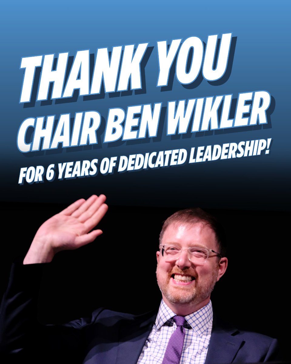 WisDems's tweet photo. Thank you, Chair @benwikler. What a legacy you have left. 

We wish you all the best on your journey forward. 💙 https://t.co/pU8TDueNe7