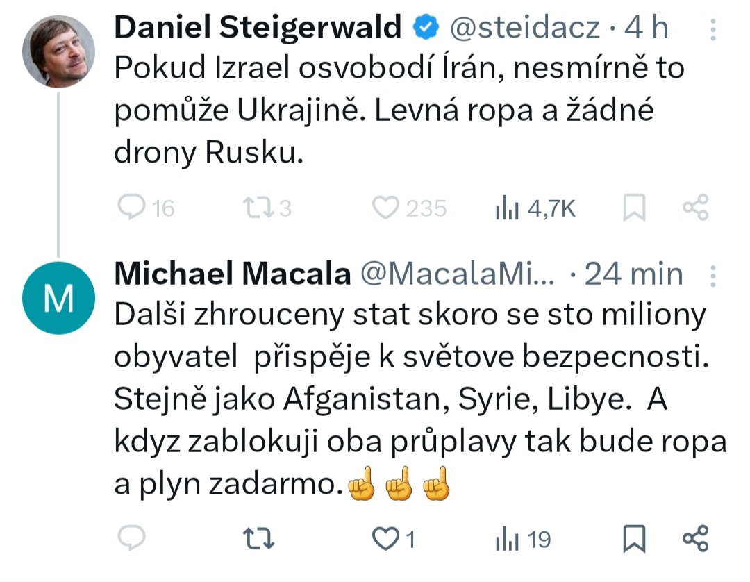 MacalaMichael's tweet image. Tak čekal bych, že věhlasný novinář mě to vyvrati argumenty a ne okamžitou blokací😁😁😁