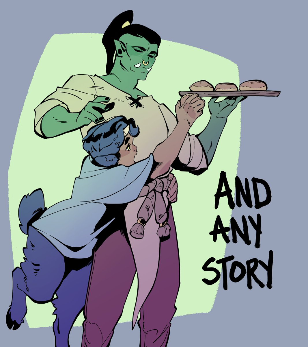 ZeSketches's tweet image. I just wanted to draw mushy stuff for the sake of it. Unlike Walker and Deleon, I didn&apos;t plan for these two to be together. But now I can&apos;t imagine a story where they aren&apos;t in love. #Ank