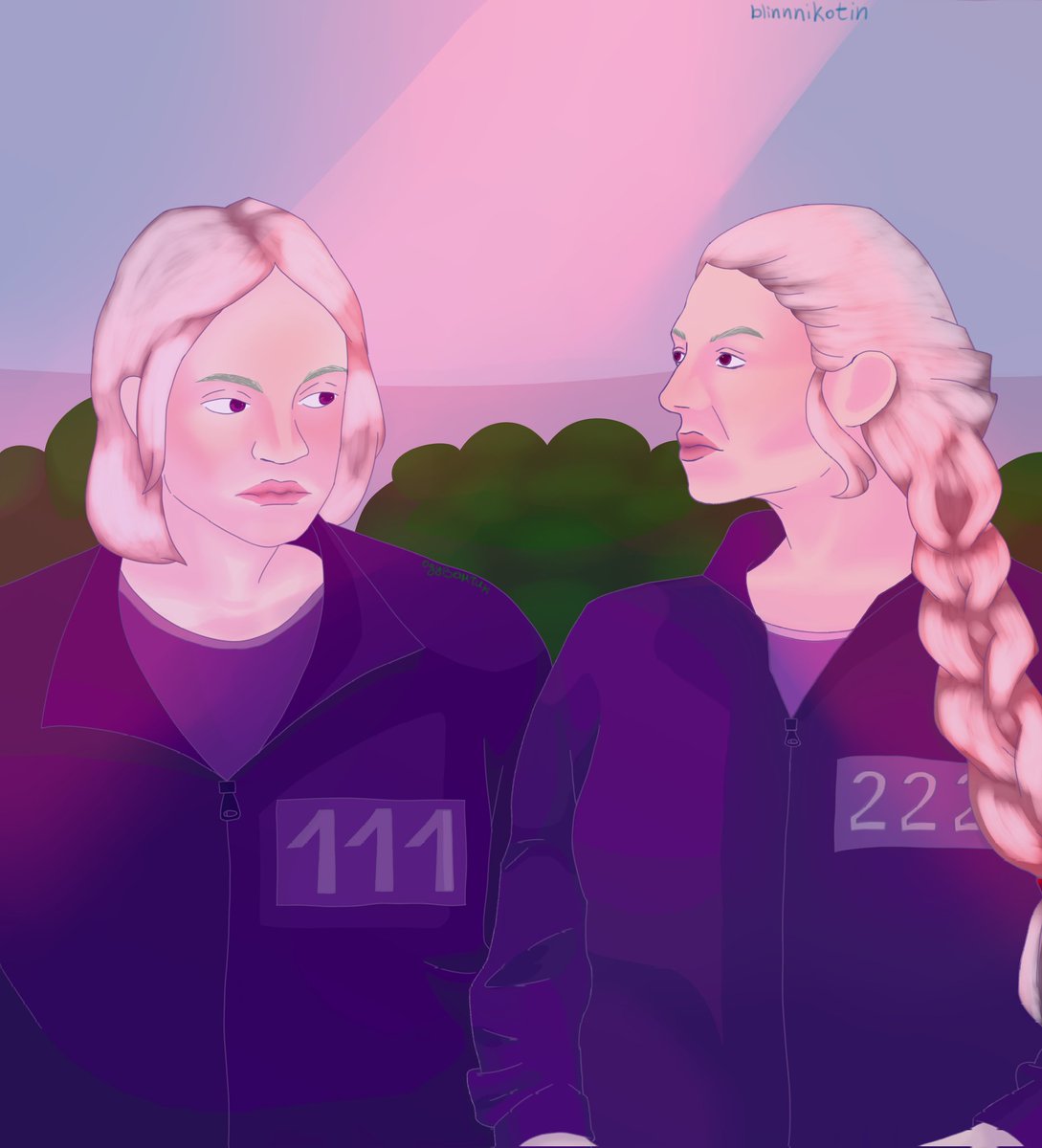 rhaegnweek's tweet image. Day 7: art from blinnnikotin

AU: squid game

&quot;How did you end up here, brother?&quot;

#rhaegonweek