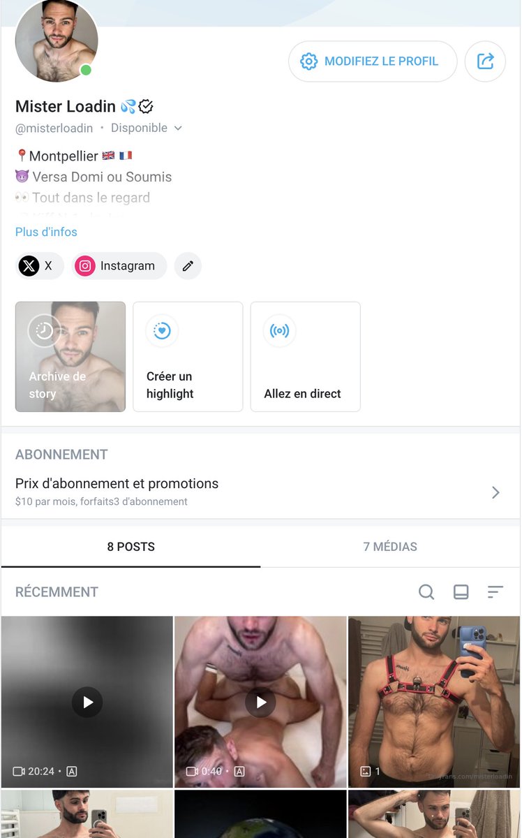 Il est lancé, profitez en 😈 
onlyfans.com/misterloadin