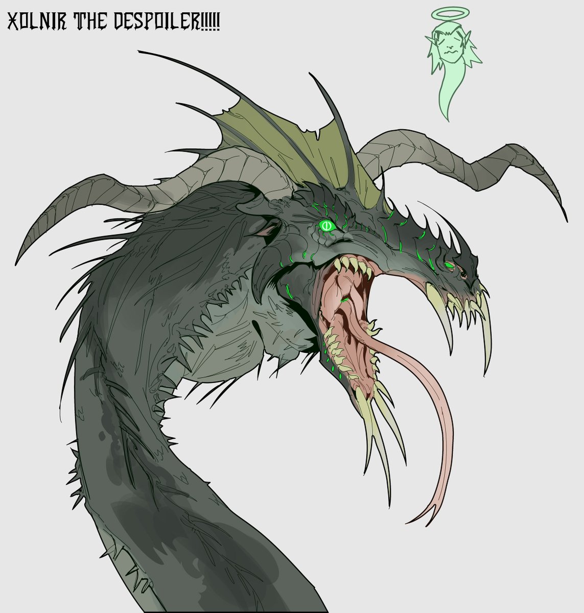 quinnndraws's tweet image. Xolnir the Despoiler - Conrit, the Egg

#art #dndart #fantasy #fantasyart #DnD