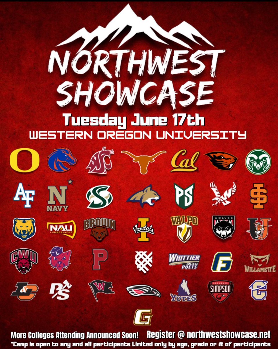 Gabriel Anderson (@ganderson47040) on Twitter photo I will be attending the Northwest Showcase session 2 on Tuesday 6-17-25 at Western Oregon University. Looking forward to learning and competing.
<a href="/FolsomBulldogFB/">Folsom Football</a> <a href="/CoachIrsik1/">Coach Irsik</a> <a href="/Passing_Academy/">NorCal Passing Academy</a> <a href="/dlinevids1/">DLineVids</a> <a href="/Coach_SD/">Spencer Danielson</a> <a href="/Coach_Sooto/">Vic So'oto</a> <a href="/Coach_TUI/">Manako Tuifua</a> <a href="/T_Finau92/">Tevita Finau</a> <a href="/THENWSHOWCASE/">Northwest Showcase</a> I will be attending the Northwest Showcase session 2 on Tuesday 6-17-25 at Western Oregon University. Looking forward to learning and competing.
<a href="/FolsomBulldogFB/">Folsom Football</a> <a href="/CoachIrsik1/">Coach Irsik</a> <a href="/Passing_Academy/">NorCal Passing Academy</a> <a href="/dlinevids1/">DLineVids</a> <a href="/Coach_SD/">Spencer Danielson</a> <a href="/Coach_Sooto/">Vic So'oto</a> <a href="/Coach_TUI/">Manako Tuifua</a> <a href="/T_Finau92/">Tevita Finau</a> <a href="/THENWSHOWCASE/">Northwest Showcase</a>
