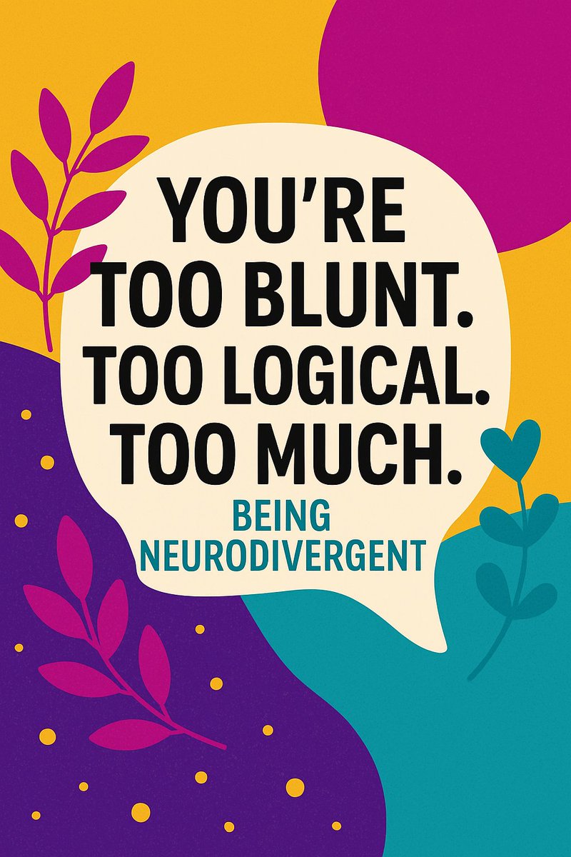 NeuroEmpowered's tweet photo. “You’re too much."
Our latest blog explores what it’s really like to be misunderstood as a neurodivergent person and why we’re not the problem.
💬 Read here: https://t.co/XmIy7u2Gf3
#Neurodivergent #AutismAcceptance #ADHDAwareness #ActuallyAutistic #Neurodiverse #Neurodiversity https://t.co/xY98sirIU2