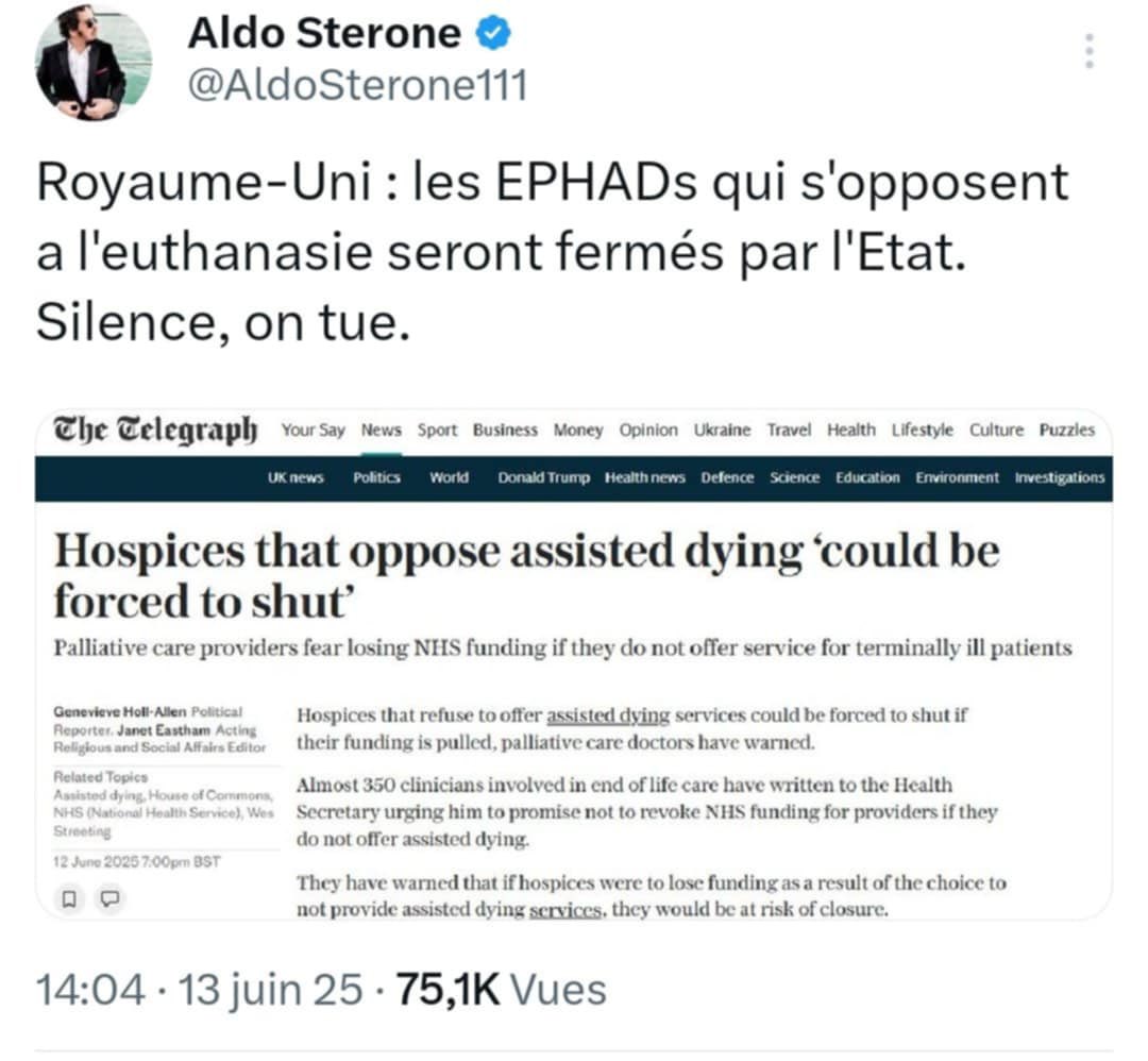 Une belle fin de vie au Royaume Uni ? Avez-vous toujours envie d’aller faire un tour chez Stermer ?