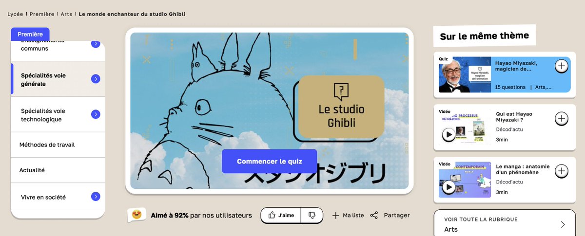 éduscol HDA (@eduscol_hda) on Twitter photo 🆕 🎬 Le monde enchanteur du #StudioGhibli | 🇯🇵Cinéma d'animation
📢 Dossier <a href="/lumnifr/">LuMni 💡 • Pour en apprendre tous les jours !</a> composé de vidéos et quizz pour comprendre la véritable fabrique de l'imaginaire du stduio Ghibli 👉lumni.fr/quiz/le-monde-…
📢 Dossier #Upopi @Ciclic_CVL clef en main 👉 ciclic.fr/ressources/le-… 🆕 🎬 Le monde enchanteur du #StudioGhibli | 🇯🇵Cinéma d'animation
📢 Dossier <a href="/lumnifr/">LuMni 💡 • Pour en apprendre tous les jours !</a> composé de vidéos et quizz pour comprendre la véritable fabrique de l'imaginaire du stduio Ghibli 👉lumni.fr/quiz/le-monde-…
📢 Dossier #Upopi @Ciclic_CVL clef en main 👉 ciclic.fr/ressources/le-…