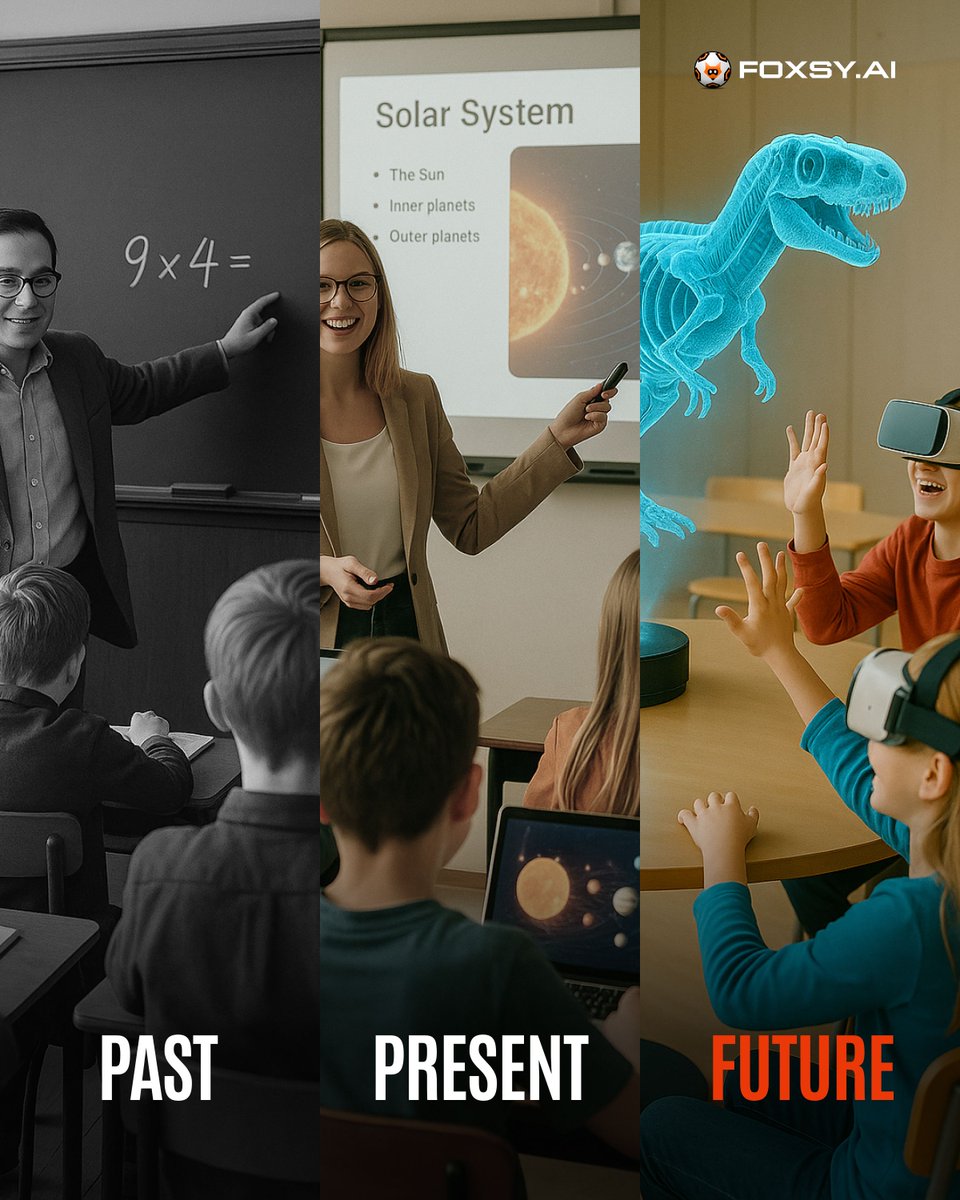 Hello #Foxfrens 💙 🦊 💙 
The education system is long overdue for a glow-up. Enter FOXSY AI. We're talking AI + robotics + blockchain = the triple-threat of learning. 

<a href="/PulsarMvX/">Pulsar MVX</a> send 500 FOXSY to 100 reactions 

Just like Google revolutionized search, we're revolutionizing how