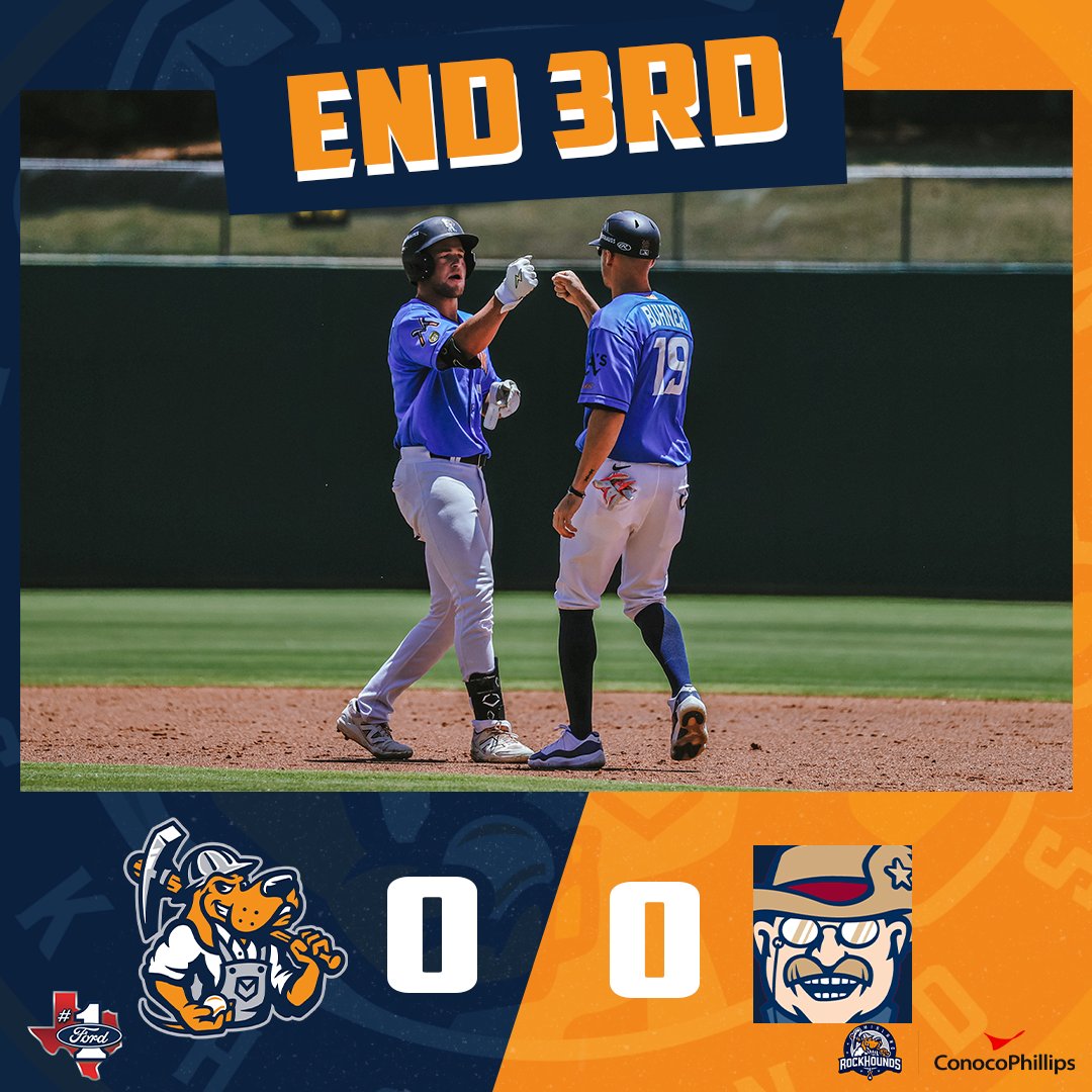 It's a tied ballgame through three ✅