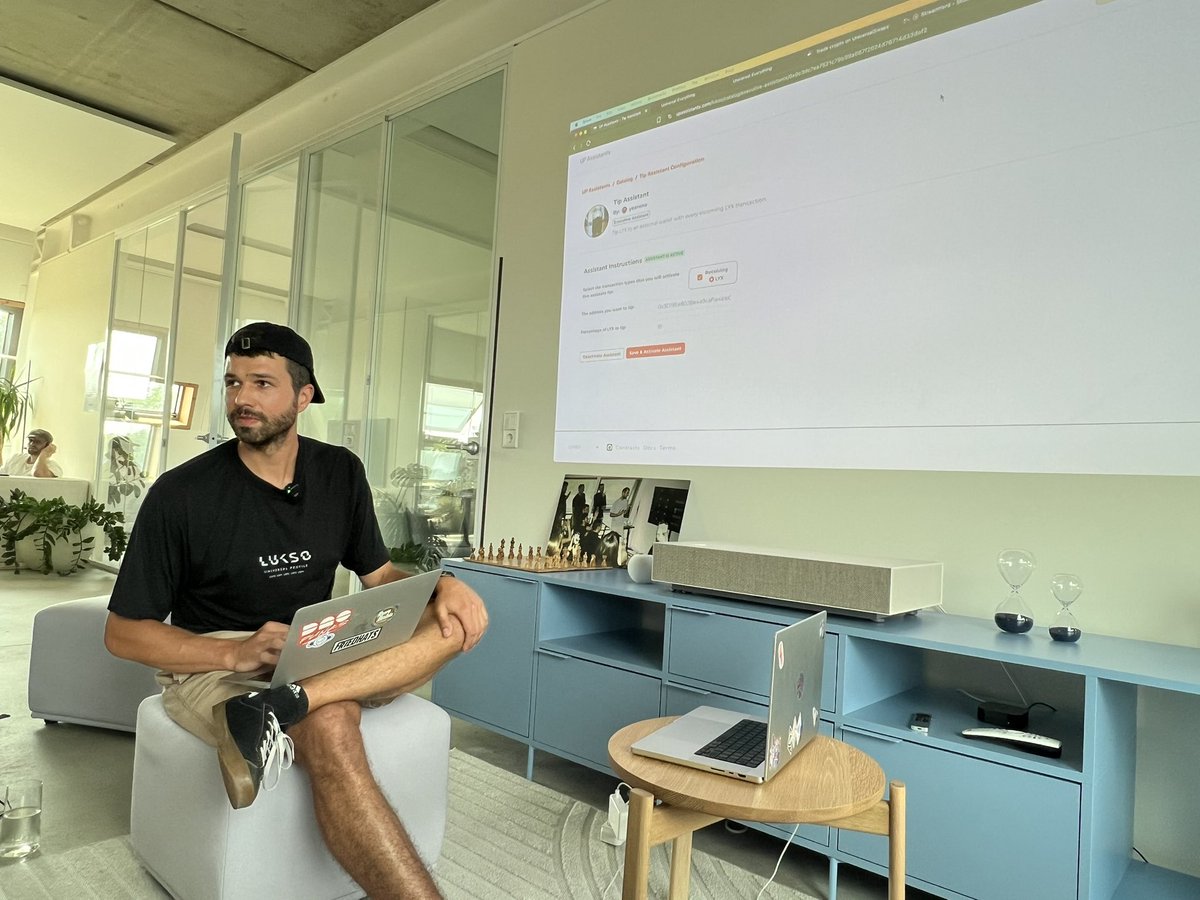 Kat Banas (@katbanas) on Twitter photo Infrastructure For Culture: MiniApps
<a href="/feindura/">Fabian Vogelsteller</a> <a href="/lukso_io/">LUKSO</a>
@kabuki
<a href="/tehnalogos/">tehnalogos</a> <a href="/YearOneIO/">YEARONE</a> Infrastructure For Culture: MiniApps
<a href="/feindura/">Fabian Vogelsteller</a> <a href="/lukso_io/">LUKSO</a>
@kabuki
<a href="/tehnalogos/">tehnalogos</a> <a href="/YearOneIO/">YEARONE</a>