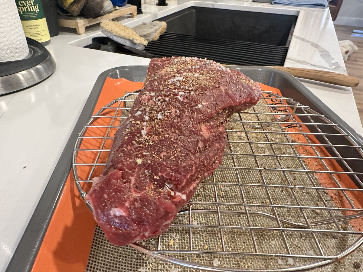 Preparing some tri tip for the smoker later tonight!