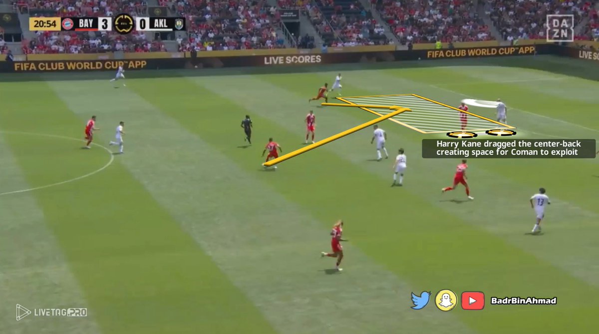 في المباراة التي انتهت 10-0 لمصلحة الفريق البافاري ‼️
#بايرن_ميونخ كان شرس في الضغط وحاسم امام المرمى
في الهدف الرابع تلاحظ الضغط من المدافع ستانيشيتش 
واستغلال ضعف تنظيم لاعبي #اوكلاند الدفاعي بعد فقدان الكرة والمساحات .
#FIFACWC 
#TakeItToTheWorld 
#BAYAKL
#كأس_العالم_للأندية