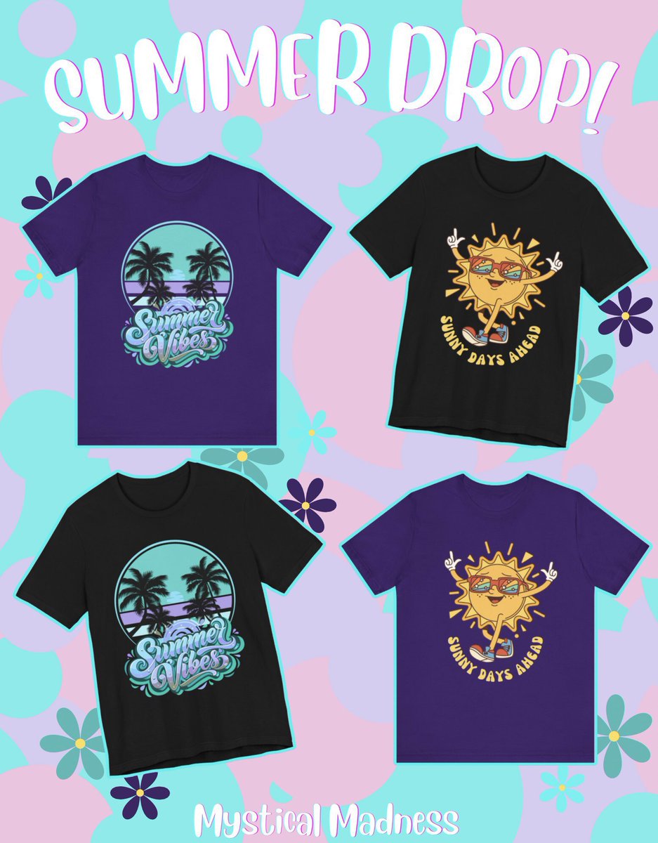 MysticMadnessCo's tweet image. βοΈ Summer drop is out now! βοΈ
Two new shirts have been added to my shop! Go check it out if youβre interested. π«Άπ»
π - mystical-madness.printify.me
Likes/Reposts are appreciated.