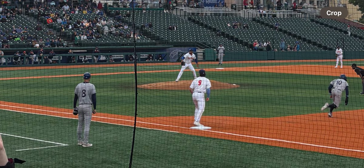 benfeuerherd's tweet image. Sean Manaea on the bump in Coney Island