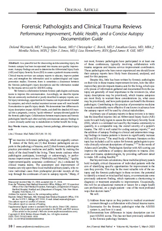 American Journal of Forensic Medicine & Pathology tweet media