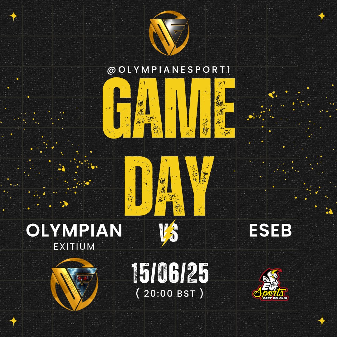 📣GAME DAY📣

Olympian Exitium takes on ESEB TONIGHT!

🎮- Div 7 <a href="/EuCompLeague/">Eu Competitive League</a> LT LR2
⏰- 8:00 PM

🔱- <a href="/LyxroEu/">Lyxro</a> 
🔱- <a href="/ExitiumAnt/">Ant</a>
🔱- <a href="/OldManMada/">Adam</a> 
🔱- <a href="/ExitiumDylan/">Dylan</a>