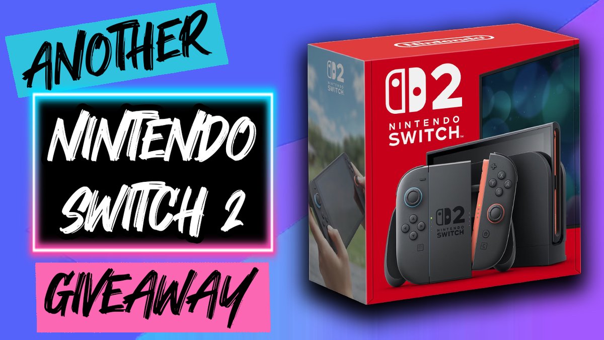 I'M DOING ANOTHER NINTENDO SWITCH 2 GIVEAWAY!

LIKE + RETWEET + ENTER using the link here and GOOD LUCK: gleam.io/bvYSV/nintendo…

WILL SHIP INTERNATIONAL + COVER SHIPPING FEES

THANK YOU for participating and GOOD LUCK to all!