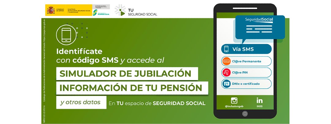 📢 Accede al simulador y haz una estimación de tu futura  pensión de #jubilación y de la 🗓️ fecha a la que podrás acceder a ella:

🔑 Puedes hacerlo en tu nombre o como representante 
🔑 También sin certificado digital 
📍 Infórmate aquí 

f.mtr.cool/vrllttjtql