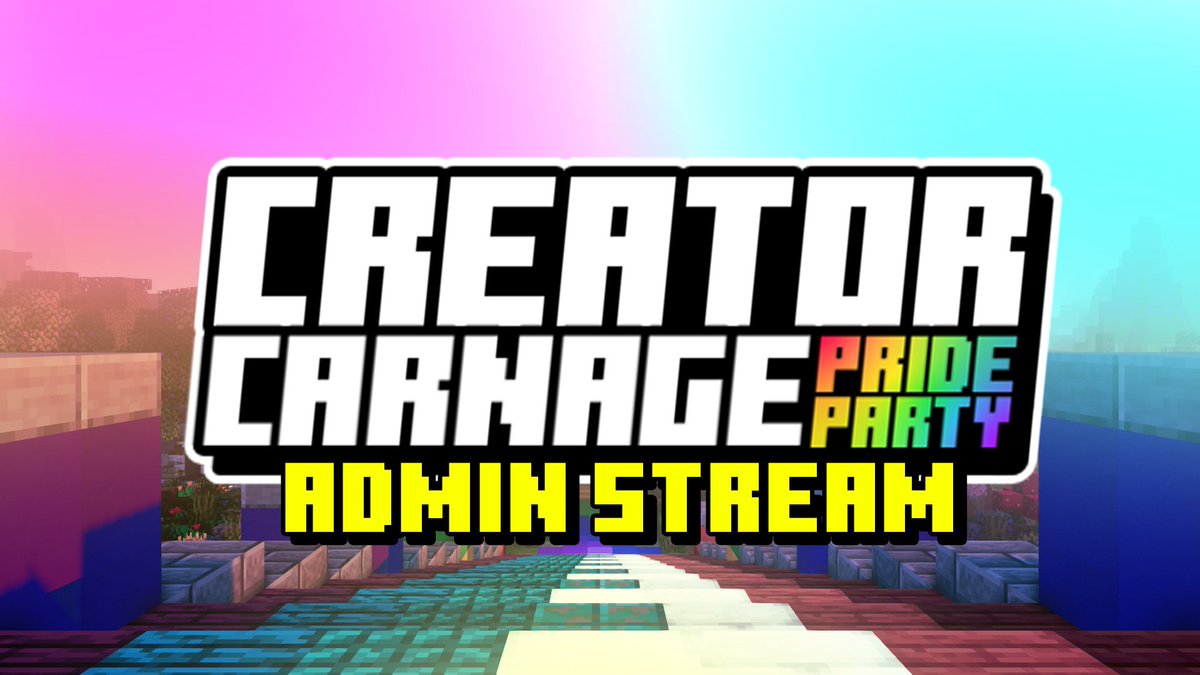 CreatorCarnage_'s tweet image. Creator Carnage: Pride Party is about to begin!
You can find the admin stream here: twitch.tv/creatorcarnage
youtube.com/live/4f3VXEvLw…