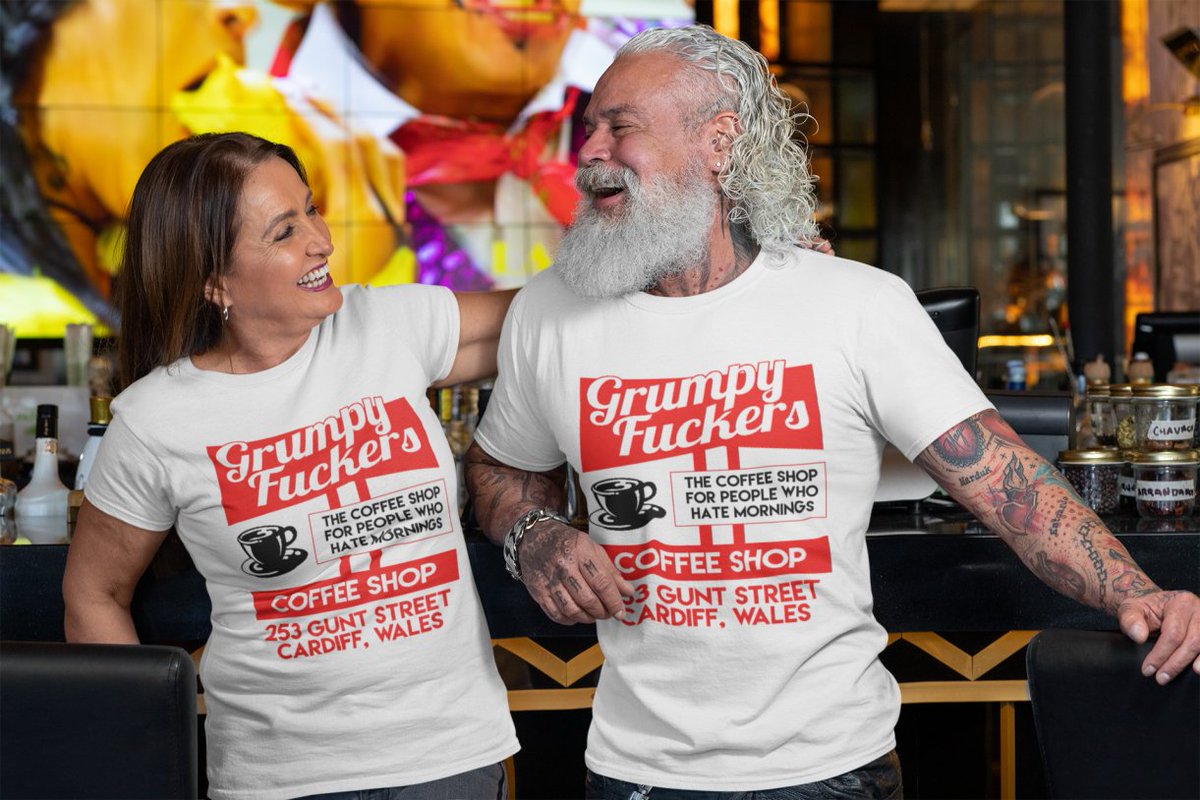 ⭐𝐓𝐡𝐢𝐬 𝐰𝐞𝐞𝐤'𝐬 𝐛𝐞𝐬𝐭𝐬𝐞𝐥𝐥𝐞𝐫⭐

The classic Grumpy Fuckers Coffee Shop T-shirt. As worn by legends. And assholes.

Available here:

grumpyfuckers.com/product/classi…