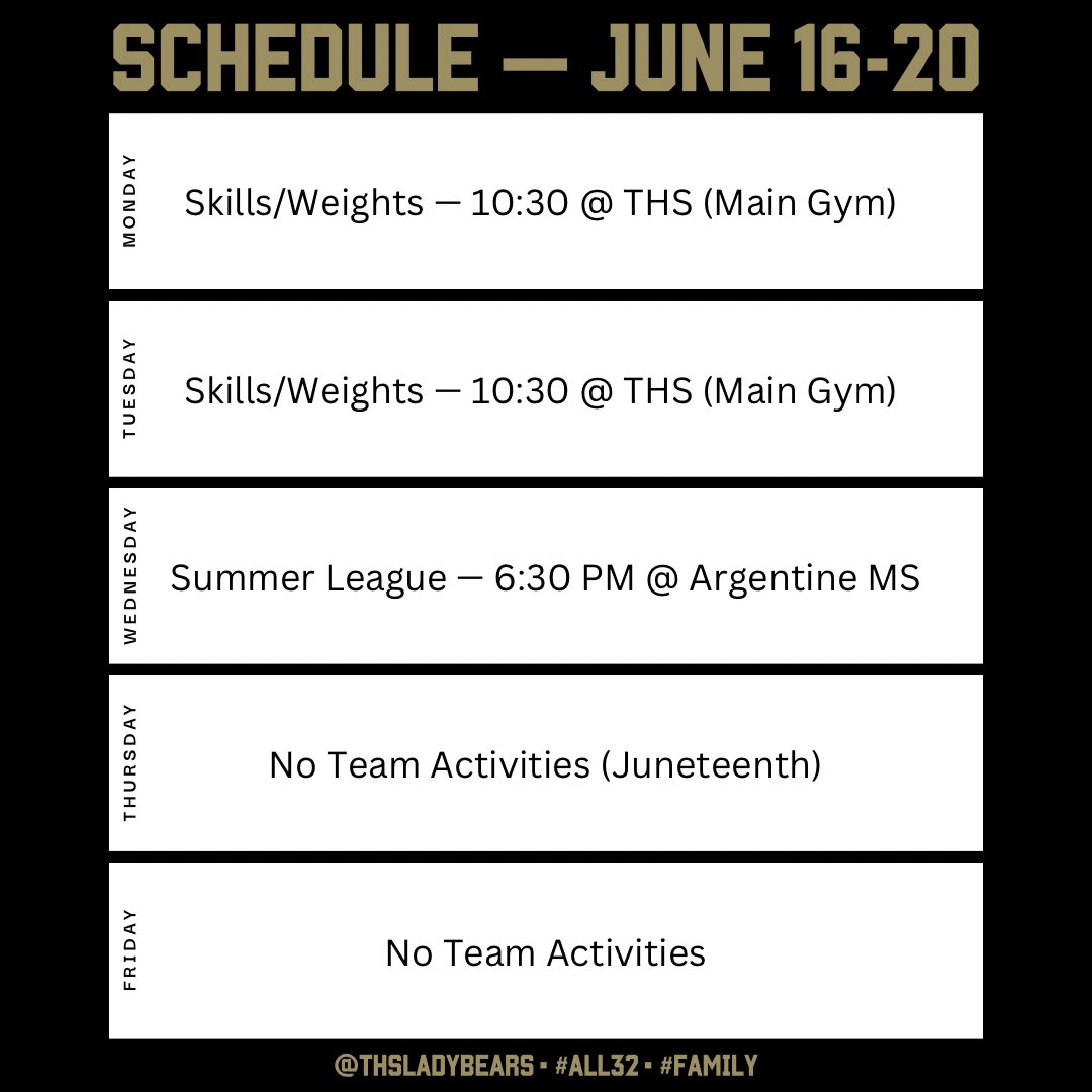 What’s on tap for this week… ⬇️ #ALL32 • #FAMILY