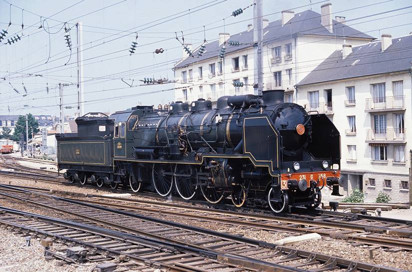 La locomotive à vapeur 231 G 558 a Pontoise #steamtrain