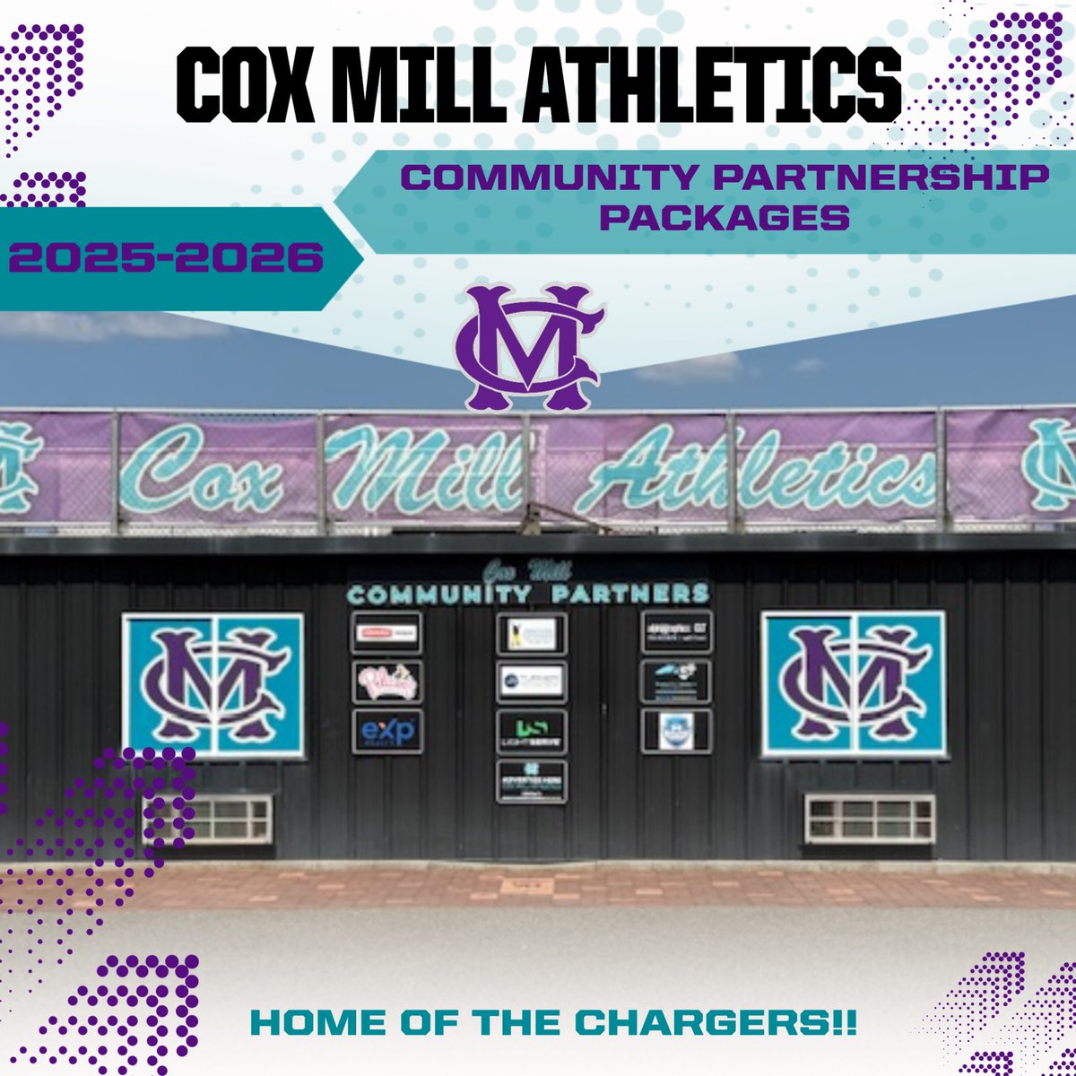 ⚡️ Power the Chargers ⚡️

We are launching our 25–26 CMHS Corporate Sponsorship Program and we want YOU to be a part of it!

What’s in it for you?
✔️ Premium exposure
✔️ Visibility at top-tier events
✔️ Direct connection to Charger Nation

Visit: coxmillathleticzone.com