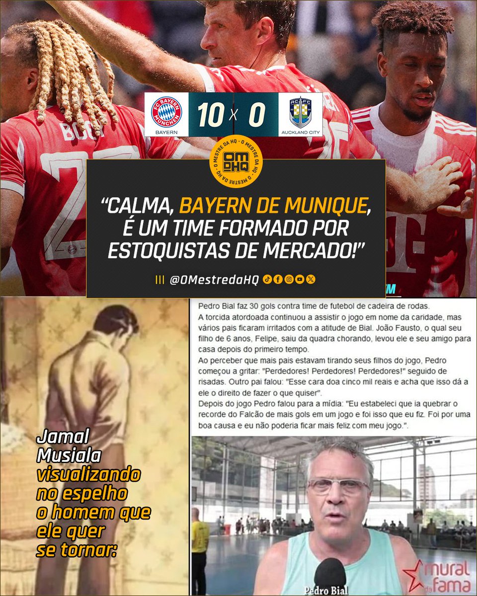 OmestredaHQ's tweet photo. Maluco não quis nem saber que o adversário era CLT kkk
|-Mestremarvel
#clubworldclub #copadomundodeclubes #Musiala #BayernMunich #aucklandcity https://t.co/TuXaz2qC9F