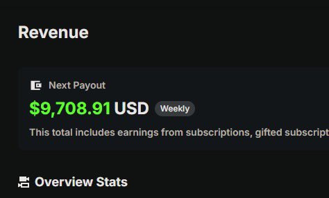 Tried kick for 3 days to test. I made 10k in 3 streams, averaging 2k viewers with 1k subs. This is great for some creators. But I have a better split on twitch and a very supportive comm, so the difference isnt that crazy. Twitch always took great care of me! So idk if ima switch