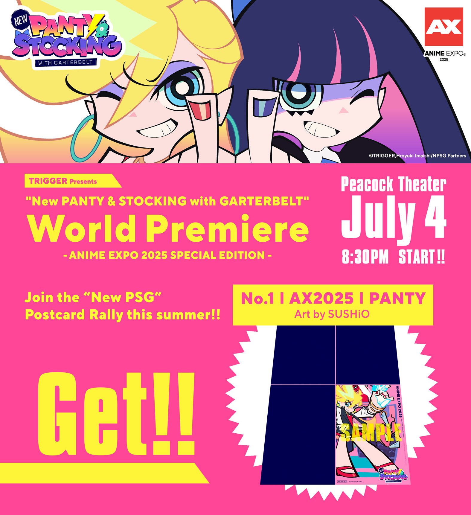 PANTY & STOCKING with GARTERBELT ポストカード Panty & Stocking with Garterbelt Limited Post Card B Mint | eBay